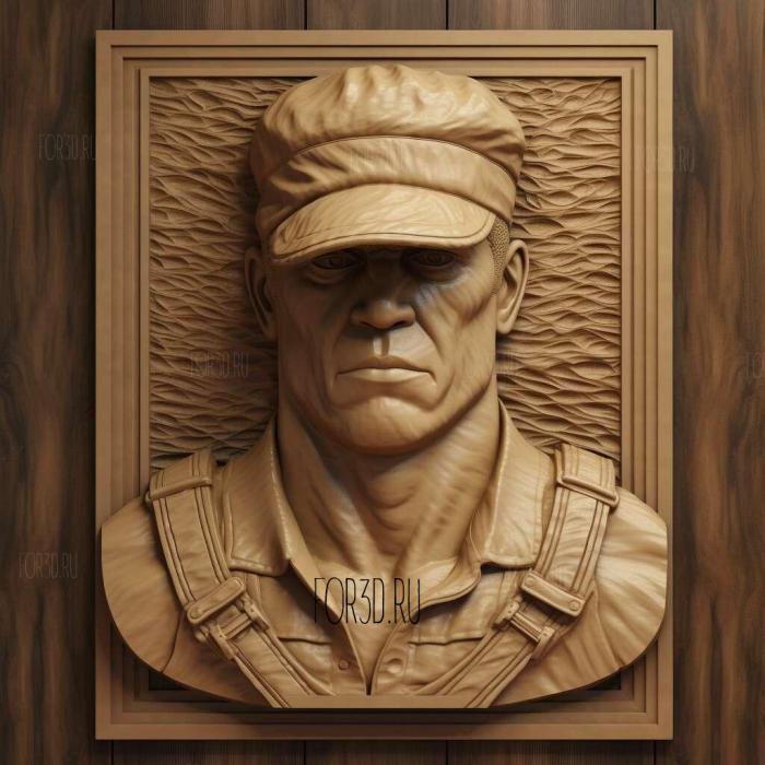 john cena 1 stl model for CNC